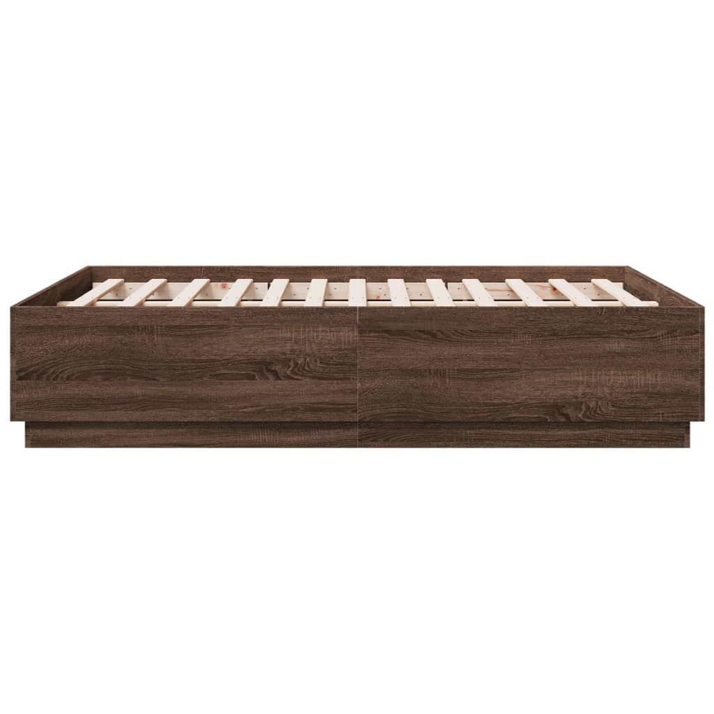 Giroletto Luci LED Rovere Marrone 120x190 cm Legno Multistrato | homemem39