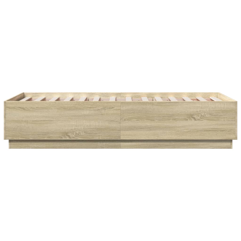 Giroletto Luci LED Rovere Sonoma 75x190 cm in Legno Multistrato