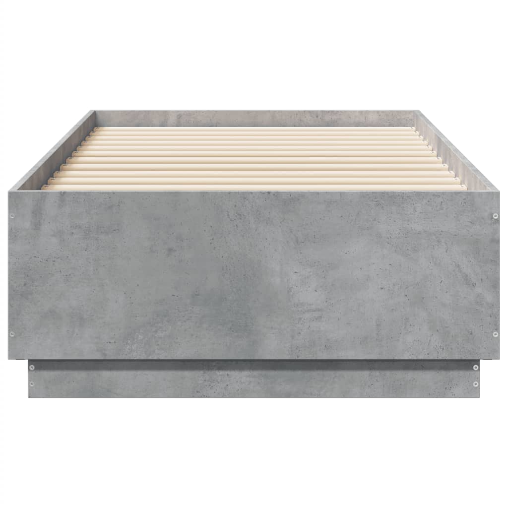 Giroletto Luci LED Grigio Cemento 75x190cm in Legno Multistrato