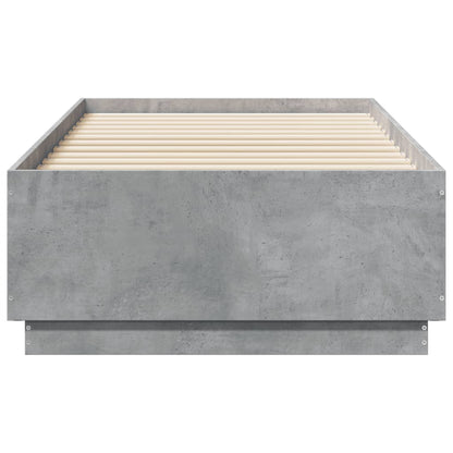 Giroletto Luci LED Grigio Cemento 75x190cm in Legno Multistrato