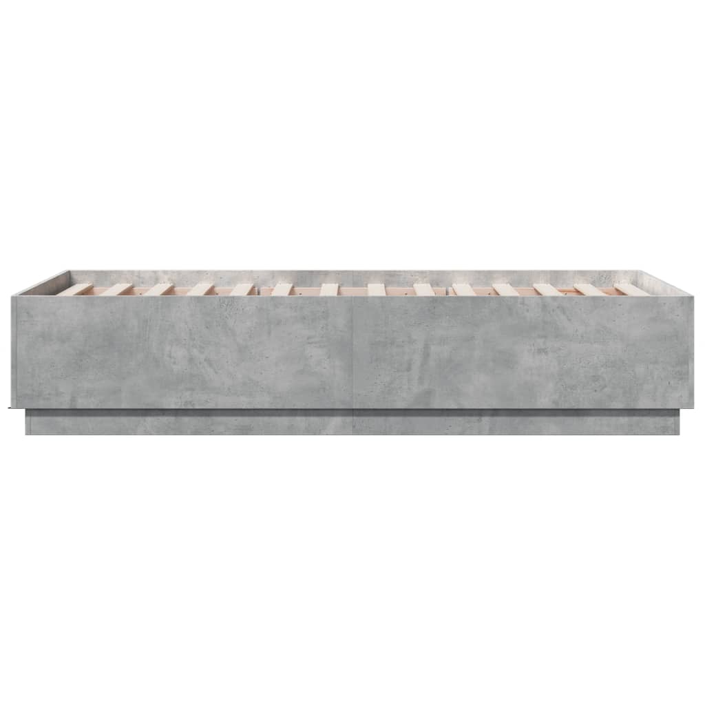 Giroletto Luci LED Grigio Cemento 75x190cm in Legno Multistrato | homemem39