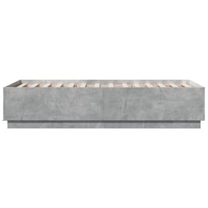 Giroletto Luci LED Grigio Cemento 75x190cm in Legno Multistrato