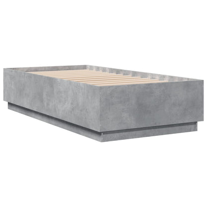 Giroletto Luci LED Grigio Cemento 75x190cm in Legno Multistrato | homemem39