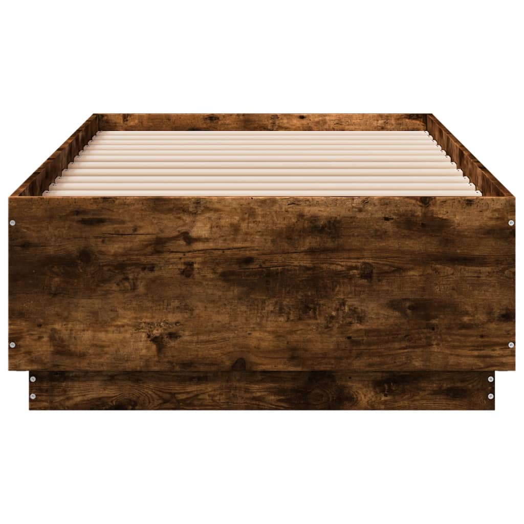 Giroletto Luci LED Rovere Fumo 75x190 cm in Legno Multistrato | homemem39