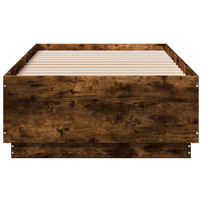 Giroletto Luci LED Rovere Fumo 75x190 cm in Legno Multistrato | homemem39