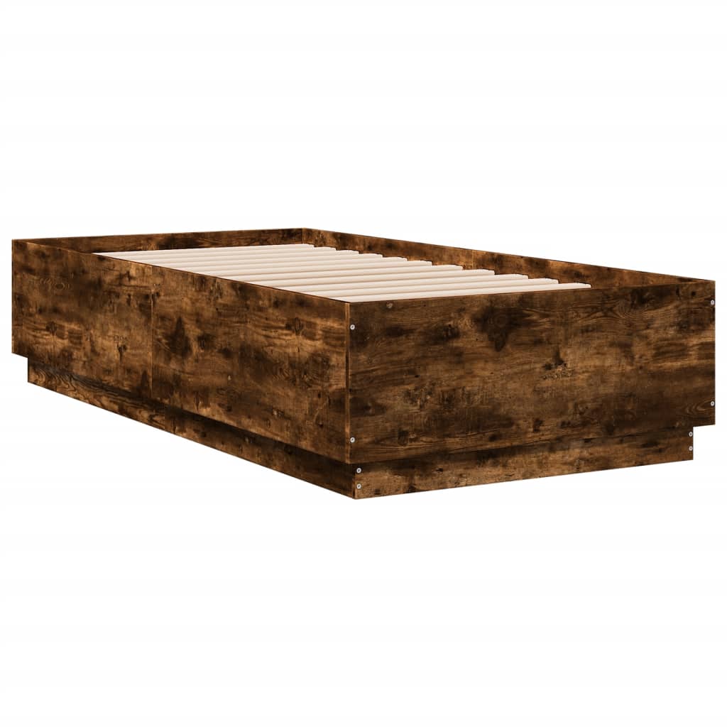 Giroletto Luci LED Rovere Fumo 75x190 cm in Legno Multistrato | homemem39