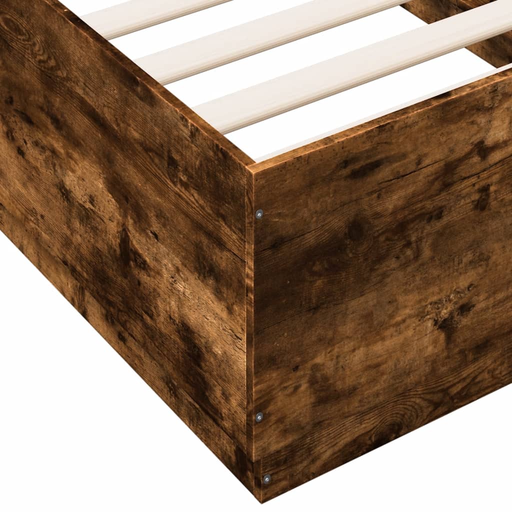 Giroletto Luci LED Rovere Fumo 75x190 cm in Legno Multistrato | homemem39