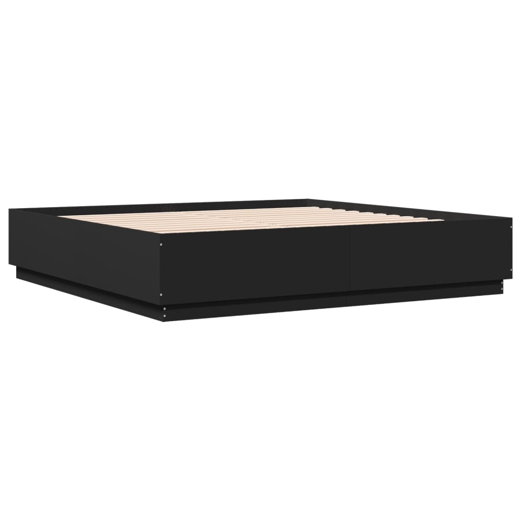 Giroletto Nero 200x200 cm in Legno Multistrato - homemem39