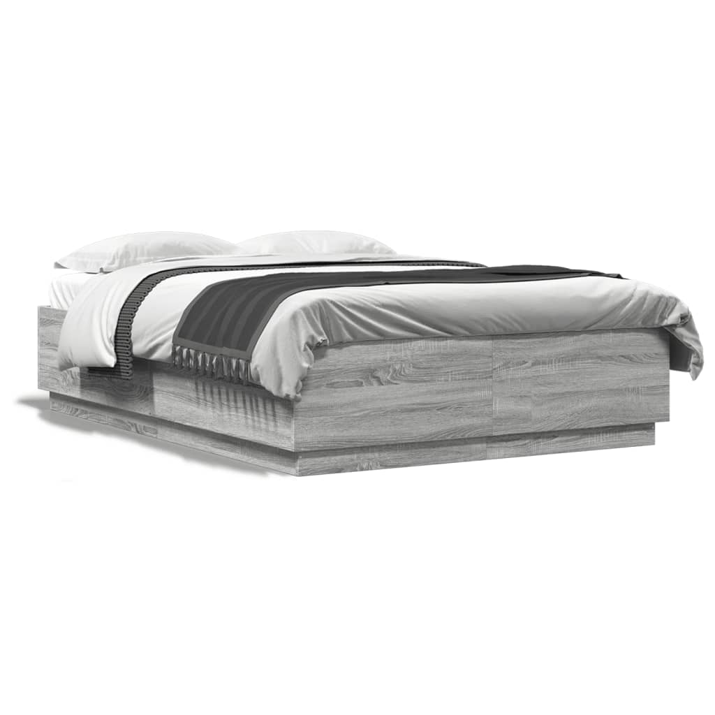 Giroletto Grigio Sonoma 160x200 cm in Legno Multistrato | homemem39