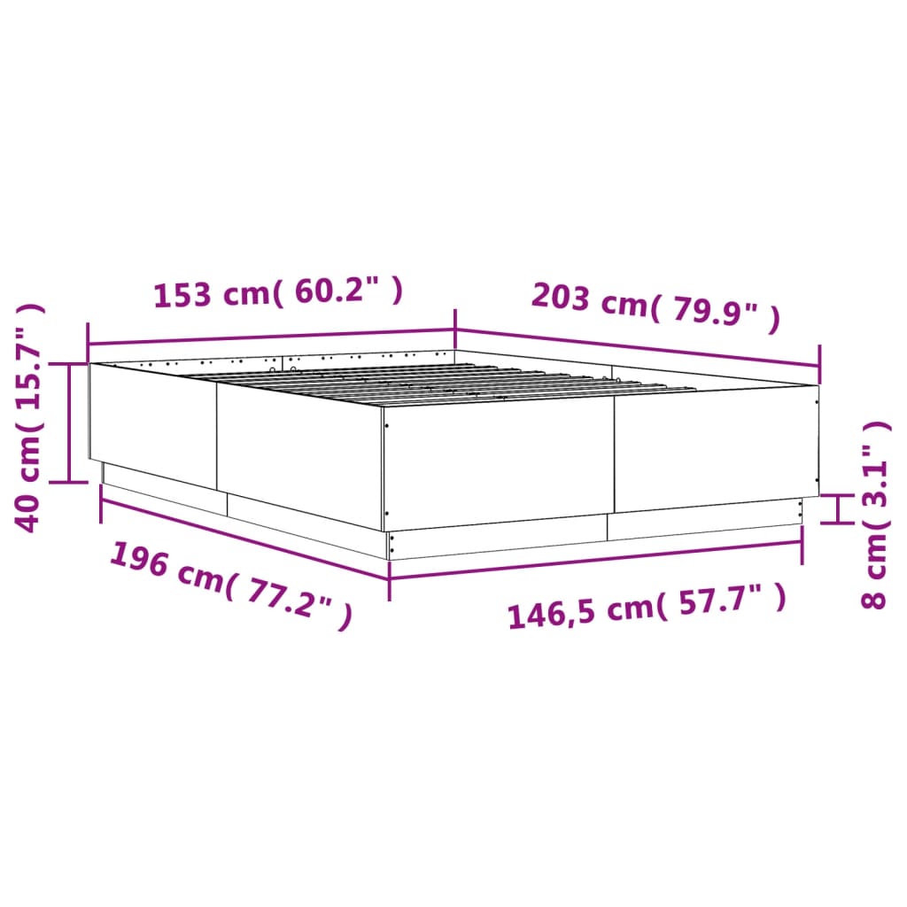 Giroletto Rovere Fumo 150x200 cm in Legno Multistrato | homemem39