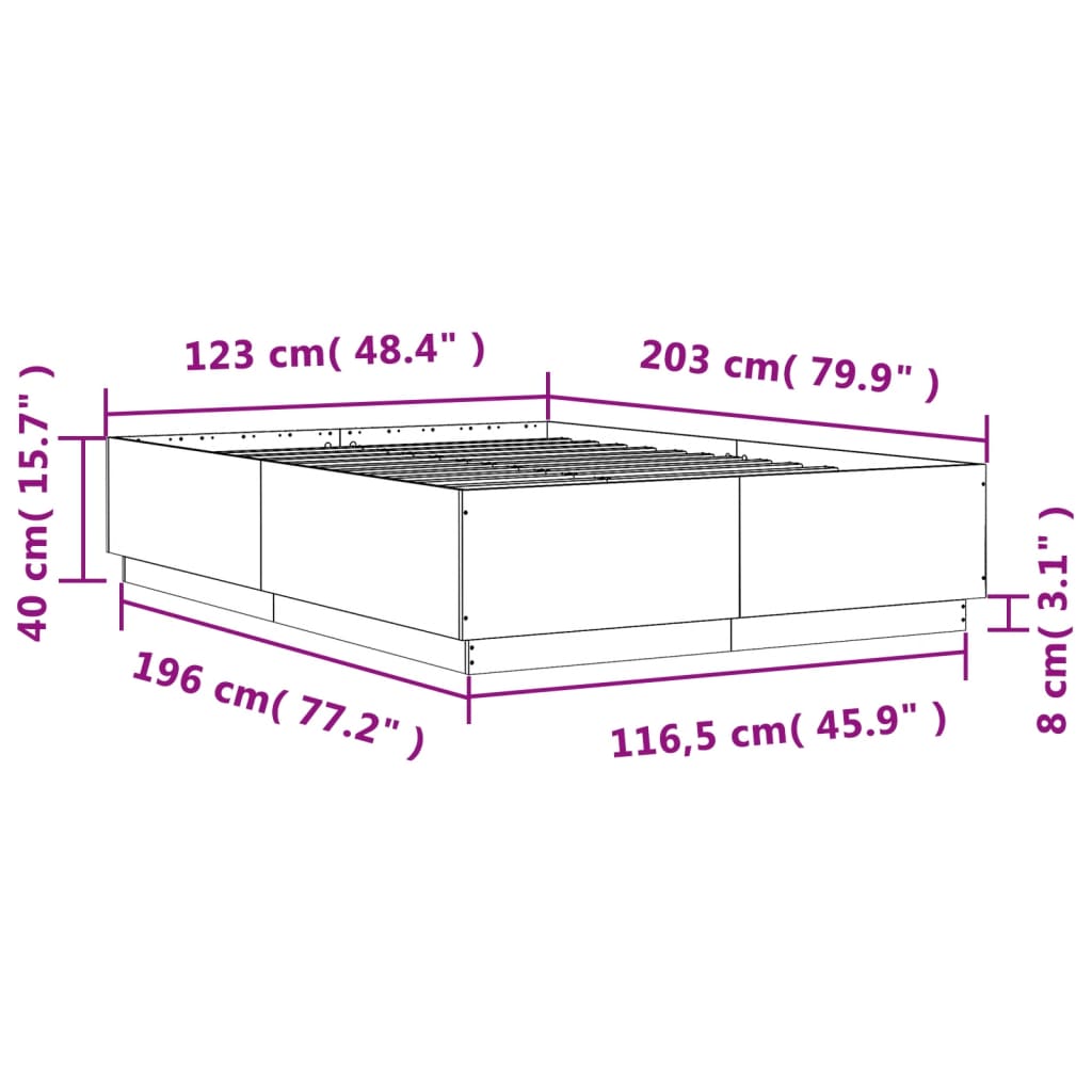 Giroletto Rovere Fumo 120x200 cm in Legno Multistrato | homemem39
