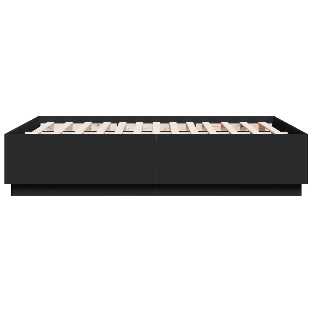 Giroletto Nero 135x190 cm in Legno Multistrato | homemem39