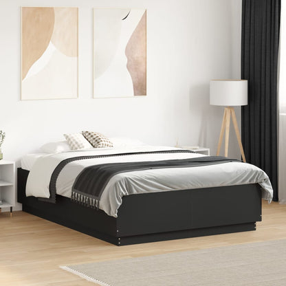 Giroletto Nero 135x190 cm in Legno Multistrato | homemem39