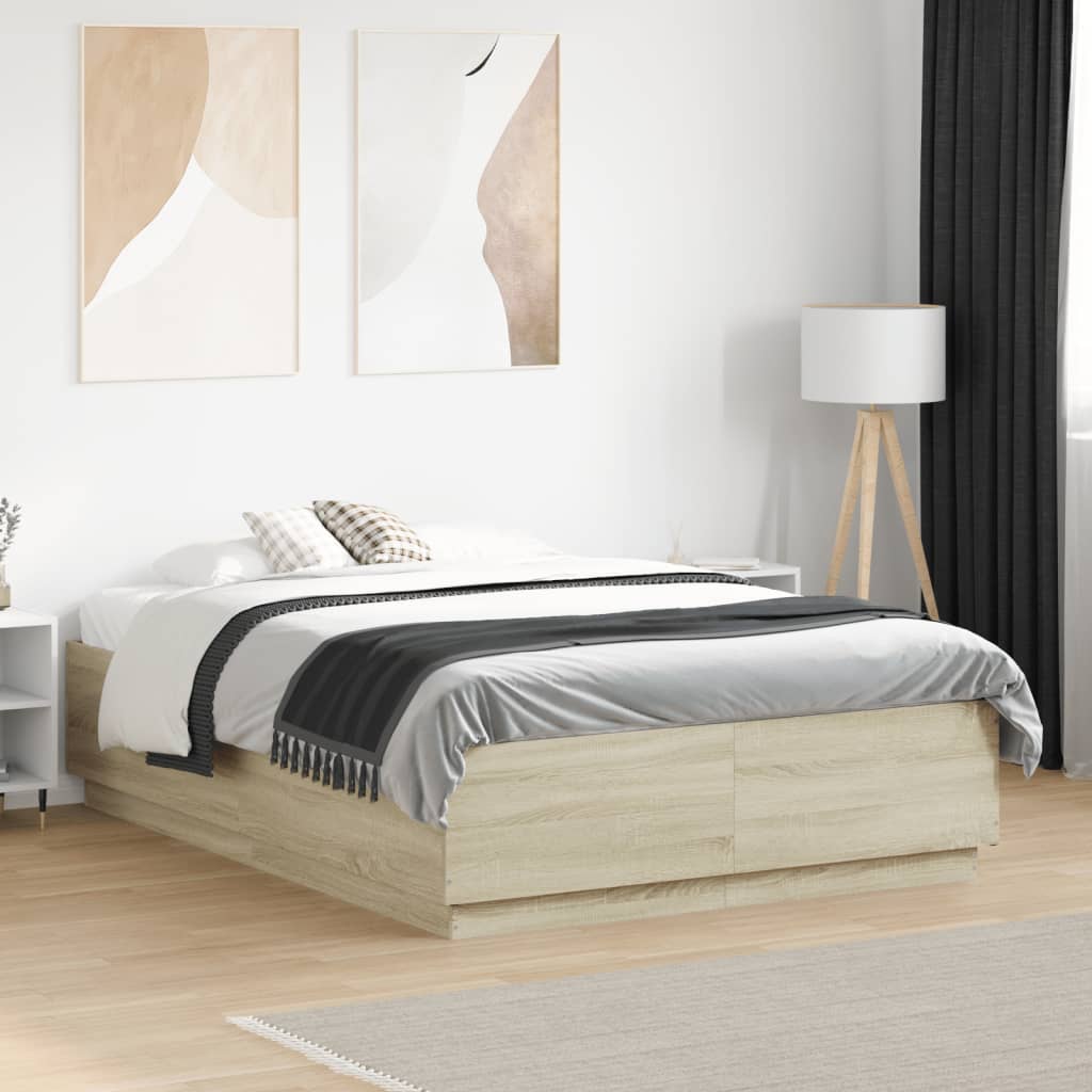 Giroletto Rovere Sonoma 135x190 cm in Legno Multistrato | homemem39
