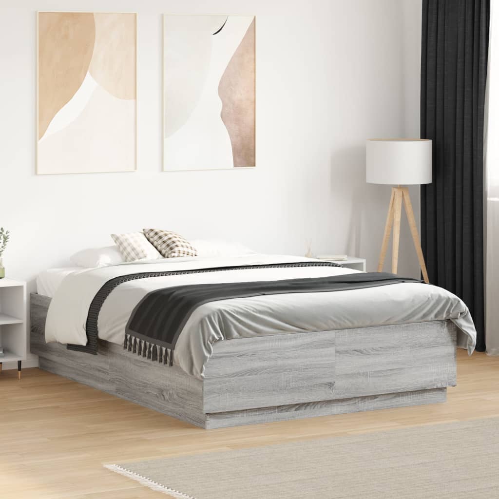 Giroletto Grigio Sonoma 135x190 cm in Legno Multistrato | homemem39