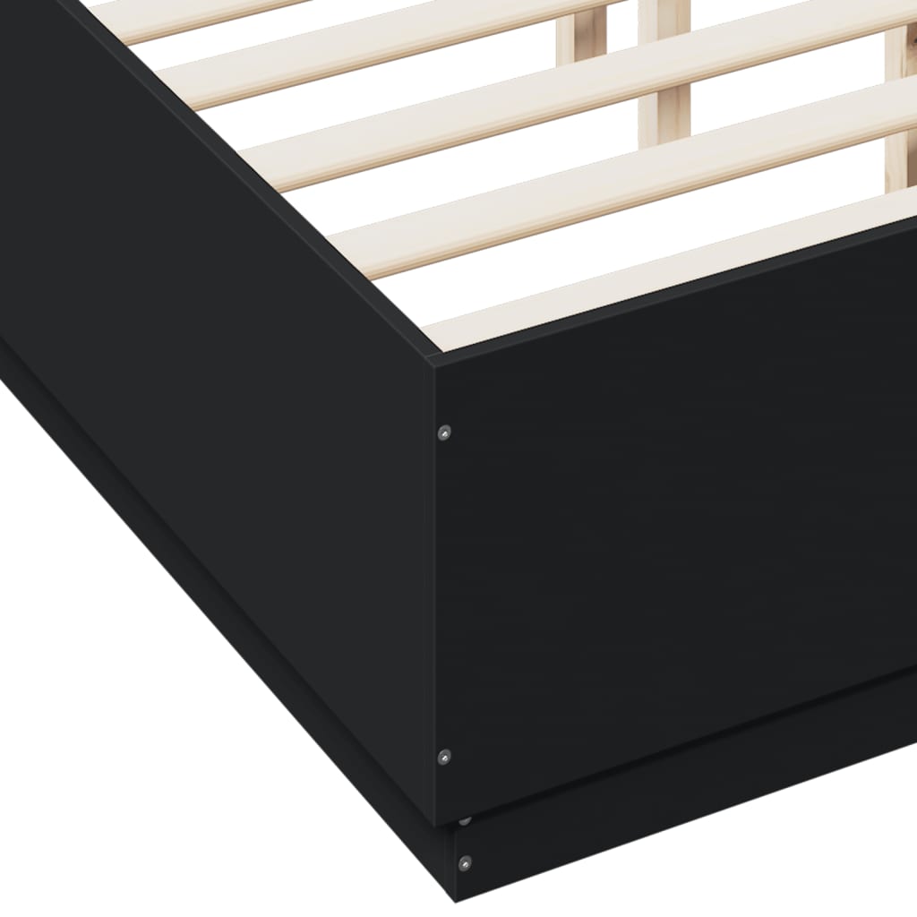 Giroletto Nero 120x190 cm in Legno Multistrato | homemem39