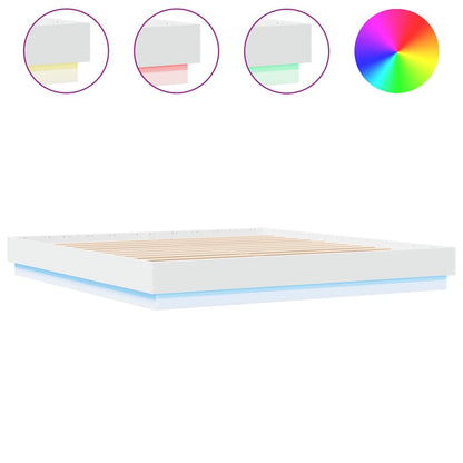 Giroletto con Luci LED Bianco 200x200 cm | homemem39