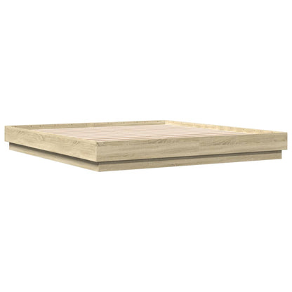 Giroletto con Luci LED Rovere Sonoma 200x200 cm | homemem39