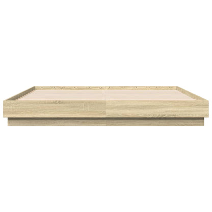 Giroletto con Luci LED Rovere Sonoma 200x200 cm | homemem39