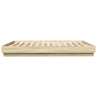 Giroletto con Luci LED Rovere Sonoma 200x200 cm | homemem39