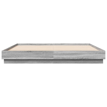 Giroletto con Luci LED Grigio Sonoma 200x200 cm | homemem39
