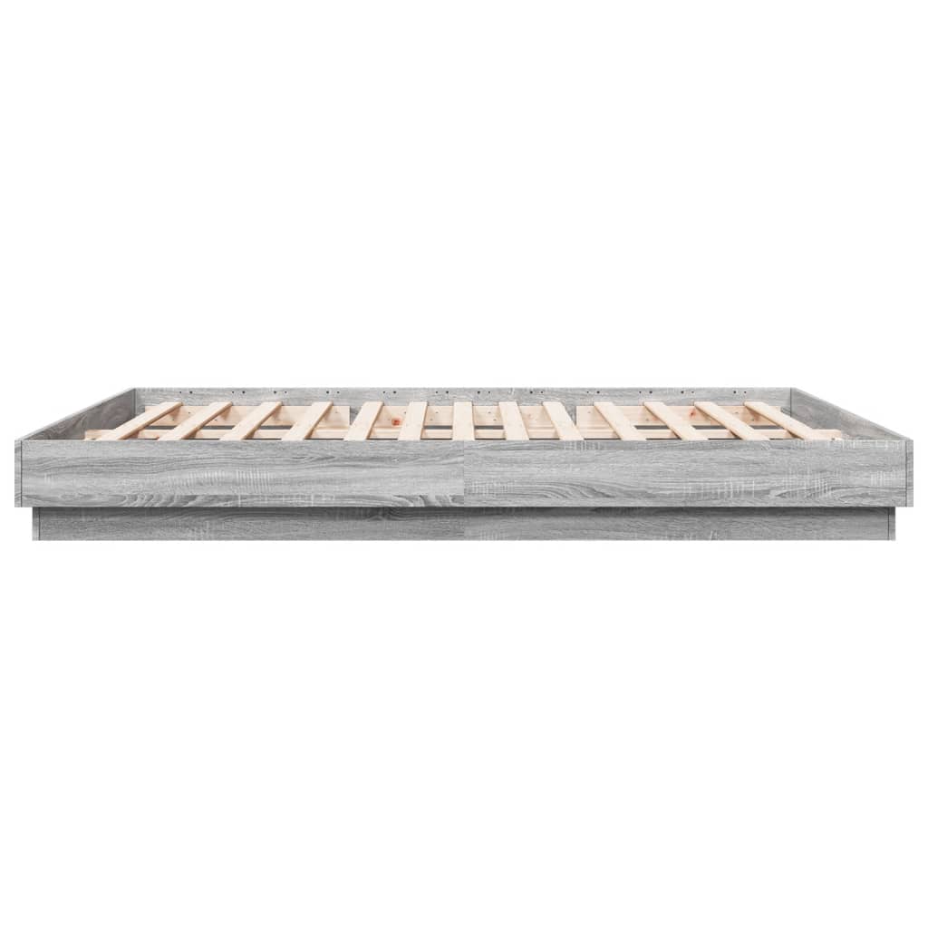 Giroletto con Luci LED Grigio Sonoma 200x200 cm | homemem39