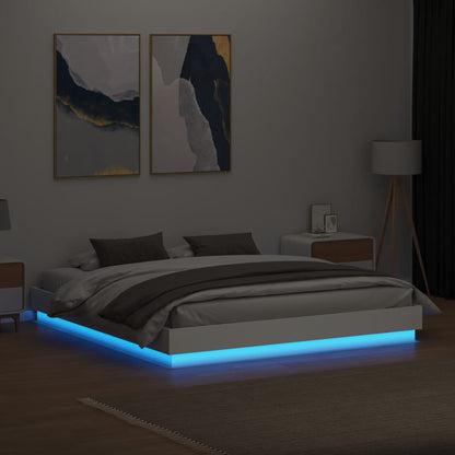 Giroletto con LED senza Materasso Bianco 180x200 cm | homemem39