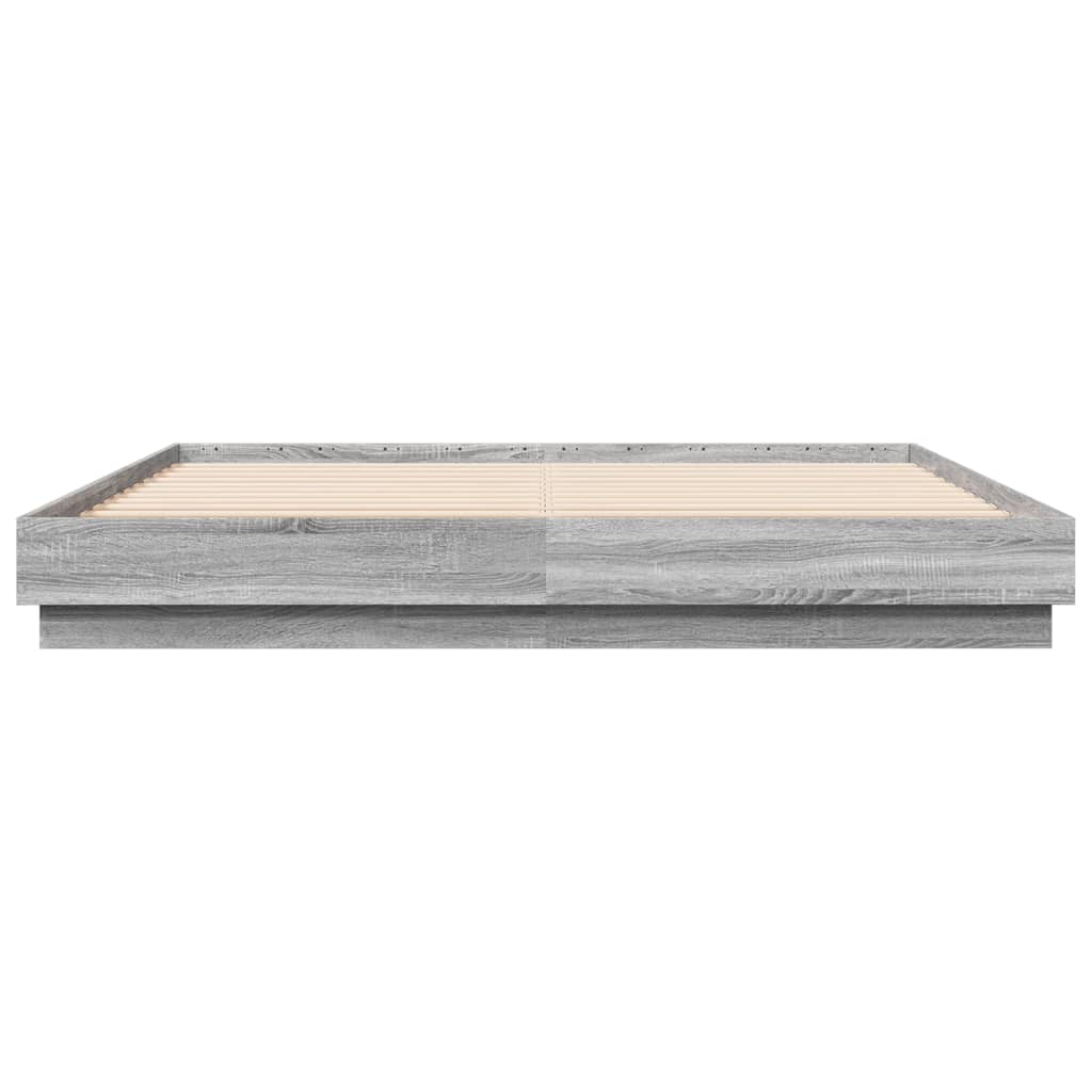 Giroletto con Luci LED Grigio Sonoma 180x200 cm | homemem39