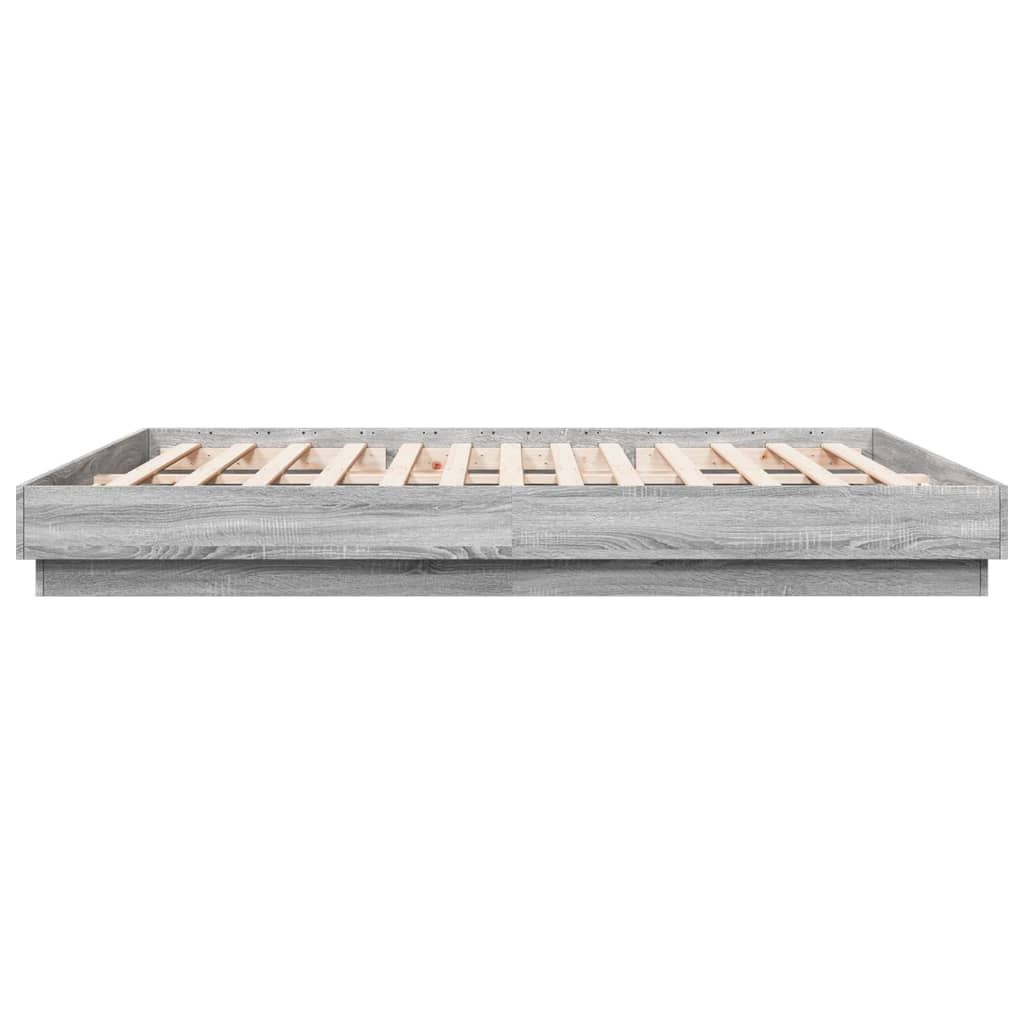 Giroletto con Luci LED Grigio Sonoma 180x200 cm | homemem39