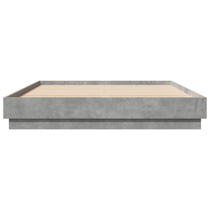Giroletto con Luci LED Grigio Cemento 160x200 cm | homemem39