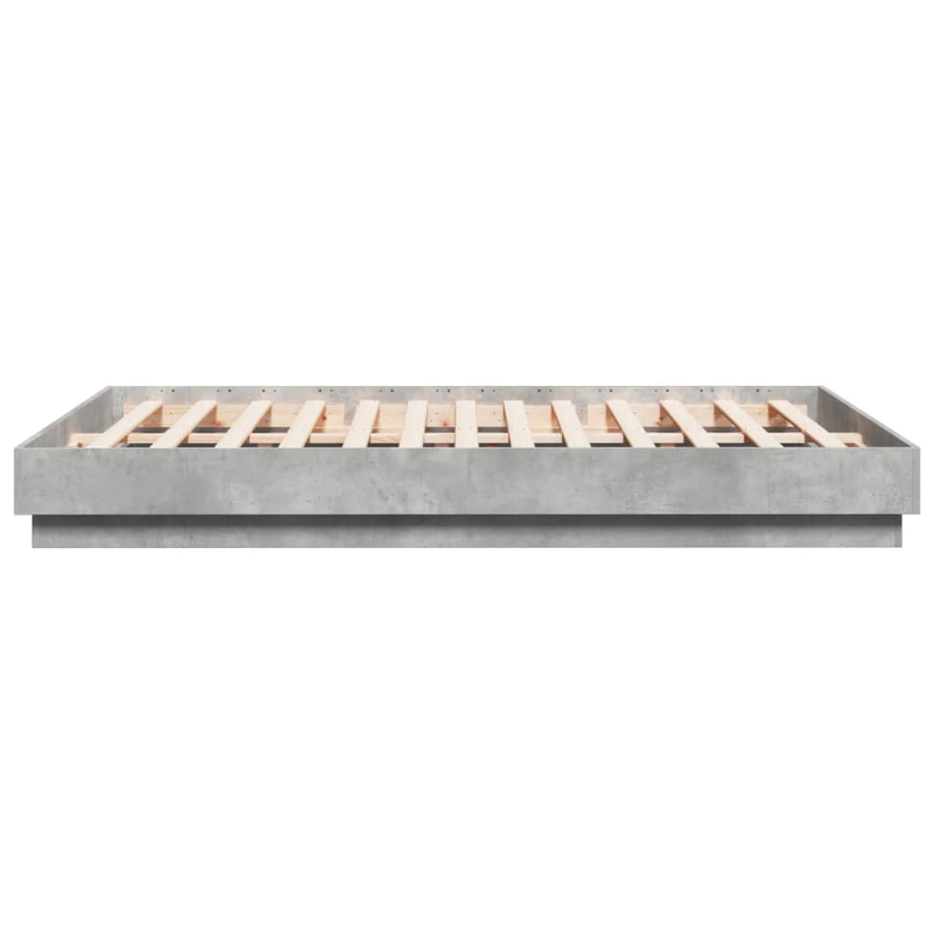Giroletto con Luci LED Grigio Cemento 160x200 cm | homemem39