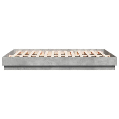 Giroletto con Luci LED Grigio Cemento 160x200 cm | homemem39