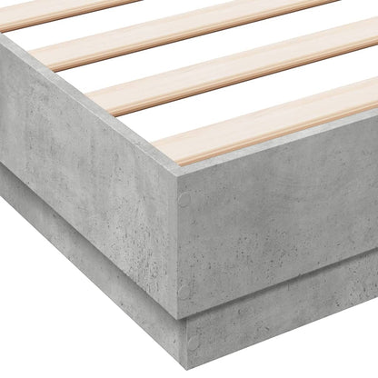 Giroletto con Luci LED Grigio Cemento 160x200 cm | homemem39