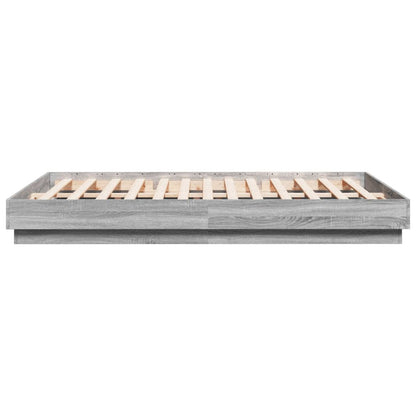 Giroletto con Luci LED Grigio Sonoma 160x200 cm | homemem39