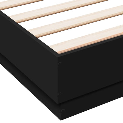 Giroletto con LED senza Materasso Nero 150x200 cm | homemem39