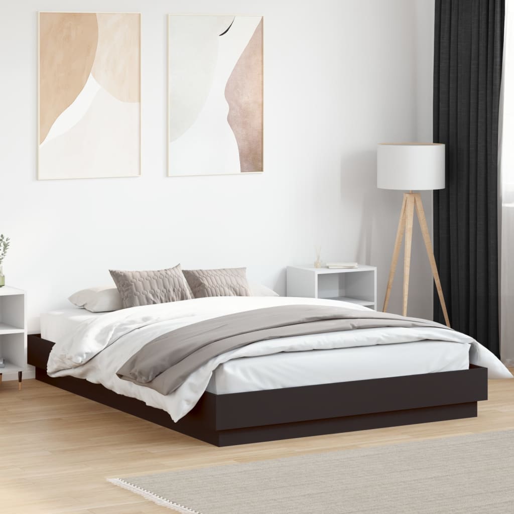 Giroletto con LED senza Materasso Nero 150x200 cm | homemem39