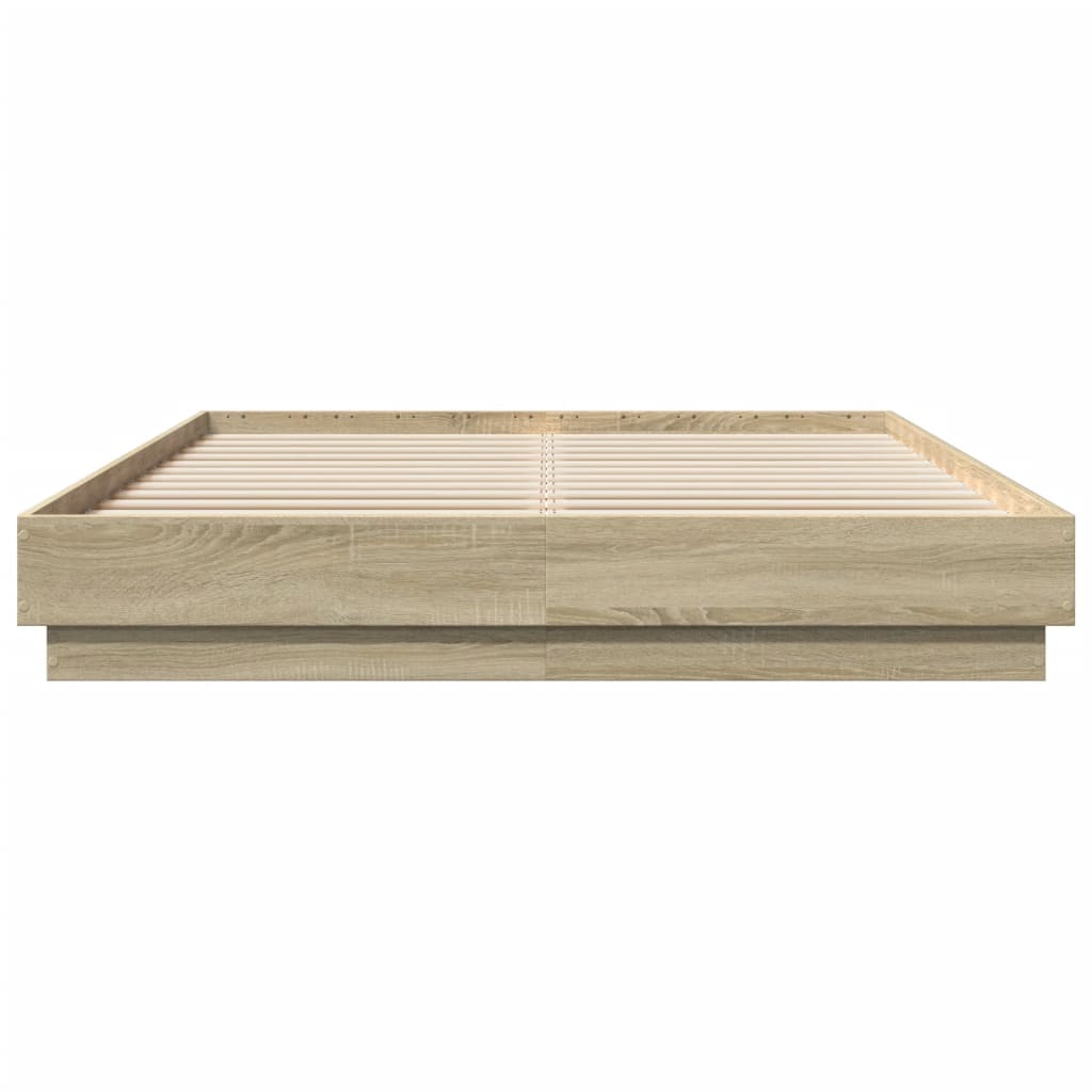 Giroletto con Luci LED Rovere Sonoma 150x200 cm | homemem39