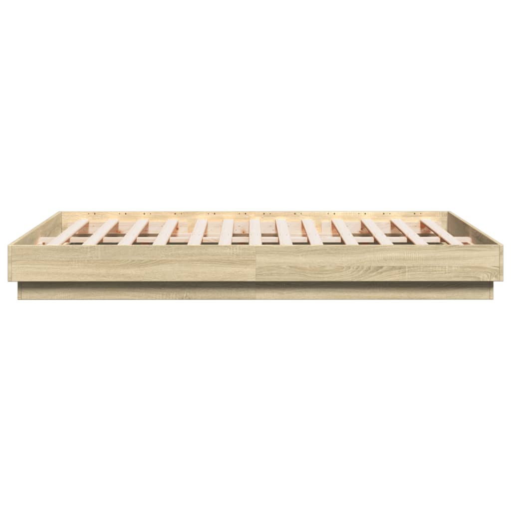 Giroletto con Luci LED Rovere Sonoma 150x200 cm | homemem39