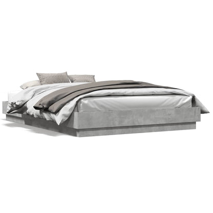 Giroletto con Luci LED Grigio Cemento 150x200 cm | homemem39
