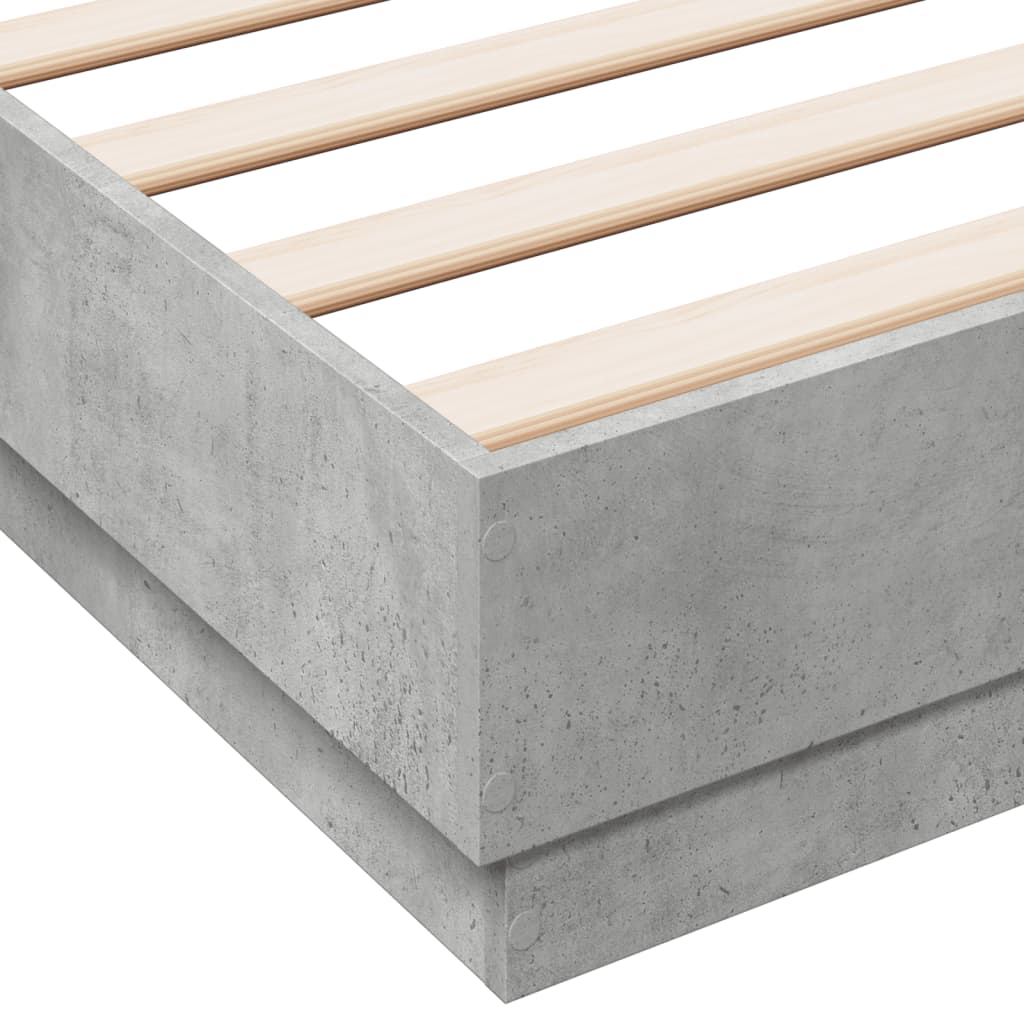 Giroletto con Luci LED Grigio Cemento 150x200 cm | homemem39