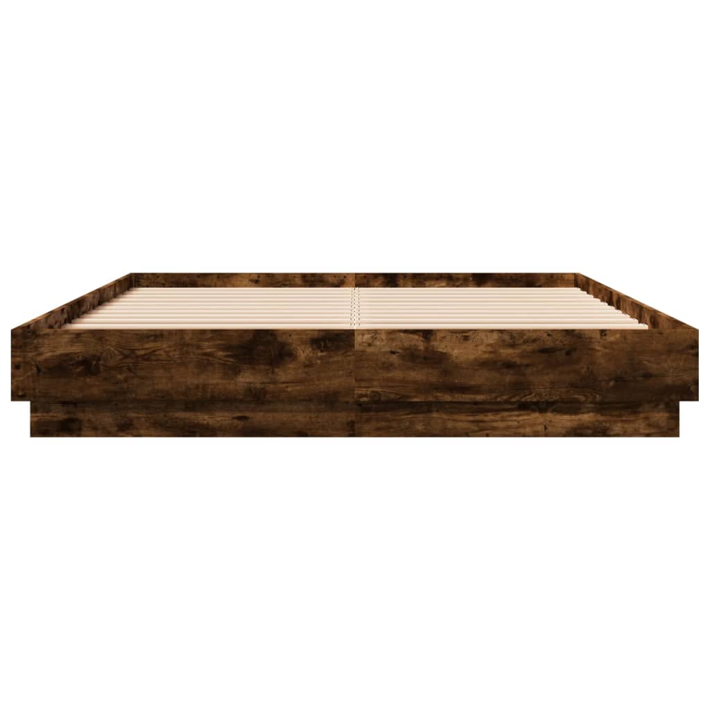 Giroletto con Luci LED Rovere Fumo 150x200 cm | homemem39