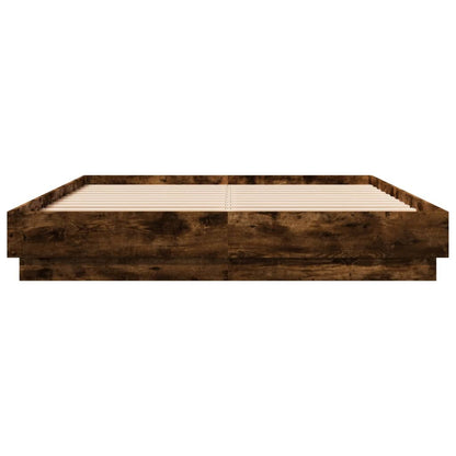 Giroletto con Luci LED Rovere Fumo 150x200 cm | homemem39