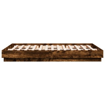 Giroletto con Luci LED Rovere Fumo 150x200 cm | homemem39