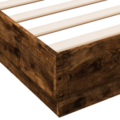 Giroletto con Luci LED Rovere Fumo 150x200 cm | homemem39