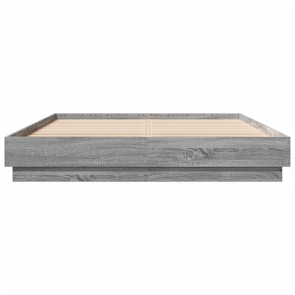 Giroletto con Luci LED Grigio Sonoma 150x200 cm