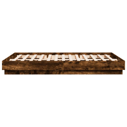 Giroletto con Luci LED Rovere Fumo 140x200 cm | homemem39