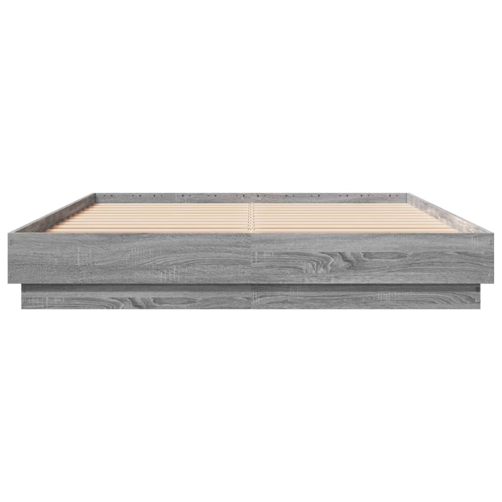 Giroletto con Luci LED Grigio Sonoma 140x200 cm | homemem39