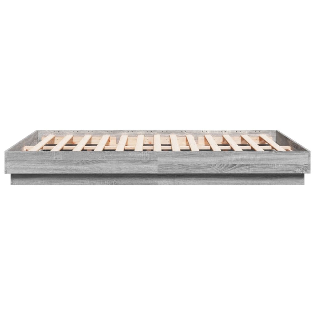Giroletto con Luci LED Grigio Sonoma 140x200 cm | homemem39