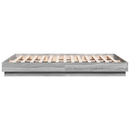 Giroletto con Luci LED Grigio Sonoma 140x200 cm | homemem39