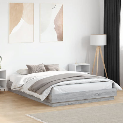 Giroletto con Luci LED Grigio Sonoma 140x200 cm | homemem39